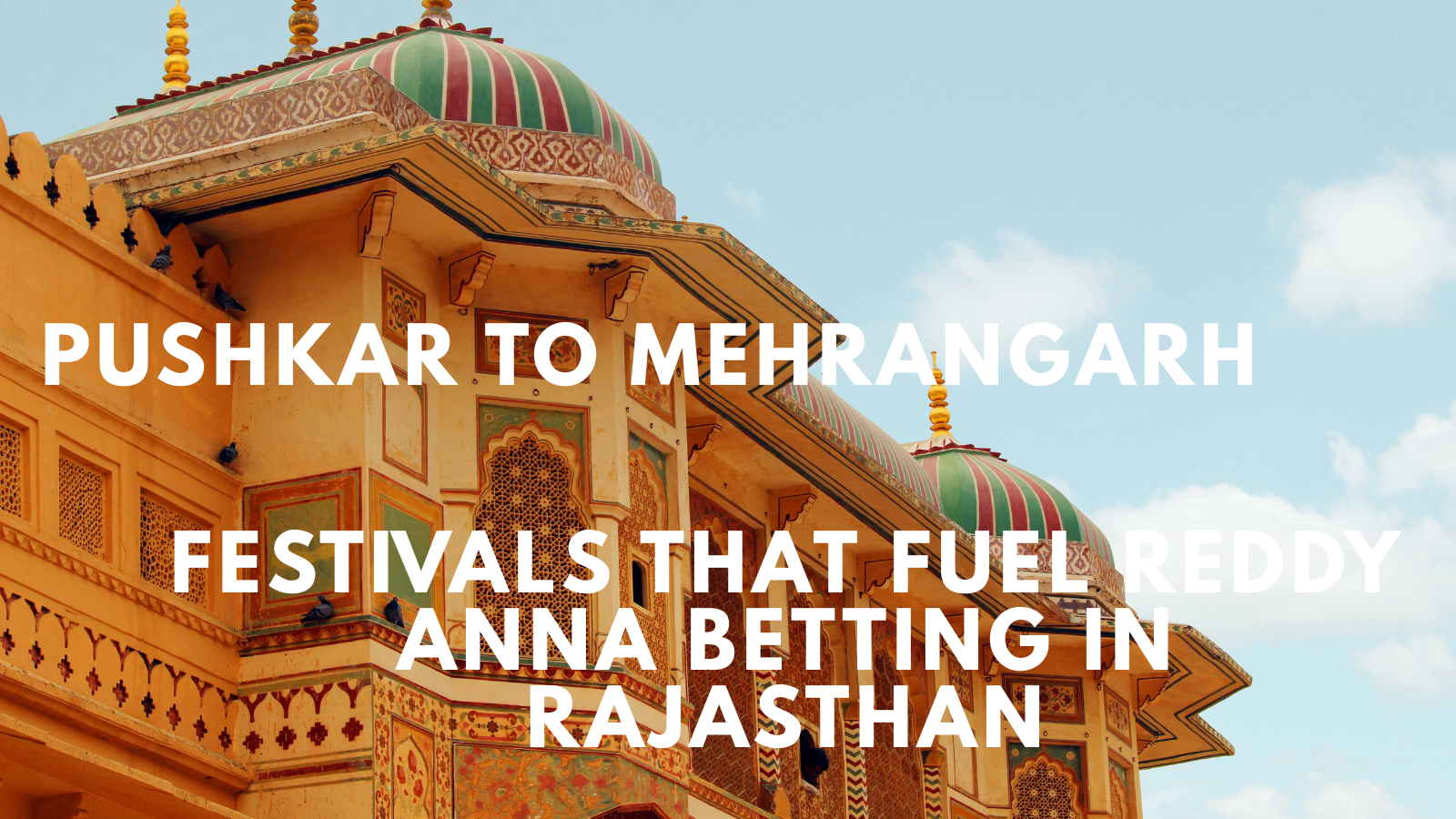 Pushkar to Mehrangarh: Festivals That Fuel Reddy Anna Betting in Rajasthan